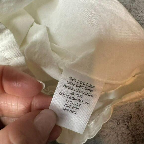 Janie and Jack Baby Girls 18-24 Months White High Neck Heart Embroidered LS Cott - Picture 10 of 11